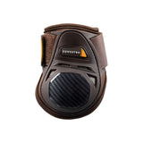 Equestro Neoprene Fetlock Boots Velcro Closure #colour_brown