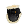 Equestro Spider Man Fetlock Boots With Synthetic Sheepskin #colour_black