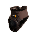 Equestro Spider Man Fetlock Boots With Synthetic Sheepskin #colour_brown