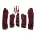 Equestro Travelling Boots Set And Tail Guard With Rubber Patch #colour_burgundy