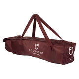 Equestro Travelling Boots Set And Tail Guard With Rubber Patch #colour_burgundy