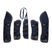 Equestro Travelling Boots Set And Tail Guard With Rubber Patch #colour_blue