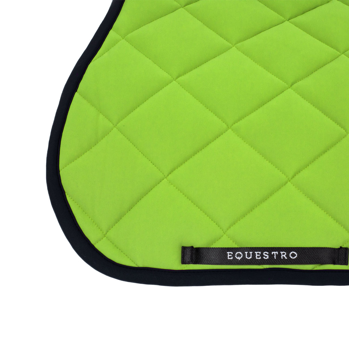Equestro Jumping Saddle Pad With Embroidered Logo Black Line Edition