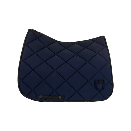 Dressage saddle pad technical fabric with logo