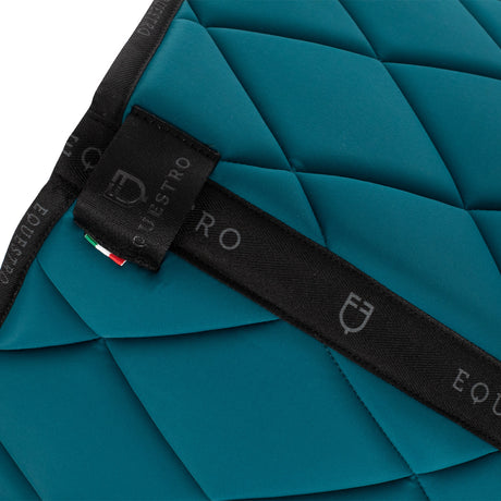 Dressage saddle pad technical fabric with logo