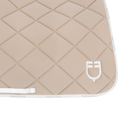 Dressage saddle pad technical fabric with logo