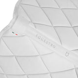 Equestro Dressage Saddle Pad Technical Fabric #colour_white
