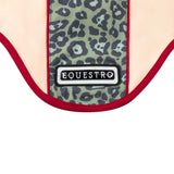 Equestro Fly Veil In Technical Fabric With Leopard Central Band