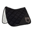 Equestro Dressage Saddle Pad Rhinestone Logo #colour_black