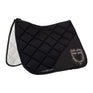 Equestro Dressage Saddle Pad Rhinestone Logo #colour_black