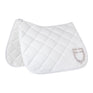 Equestro Dressage Saddle Pad Rhinestone Logo #colour_white