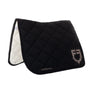 Equestro Dressage Saddle Pad With Rhinestone Logo #colour_black