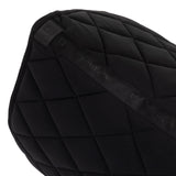 Equestro Dressage Saddle Pad With Rhinestone Logo #colour_black
