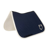 Equestro Wave Quilting Dressage Saddle Pad In Technical Fabric