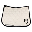 Equestro Dressage Saddle Pad With Onion Quilting #colour_beige