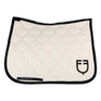 Equestro Dressage Saddle Pad With Onion Quilting #colour_beige
