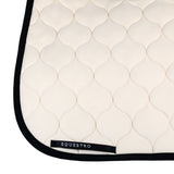 Equestro Dressage Saddle Pad With Onion Quilting #colour_beige