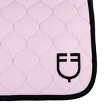 Equestro Dressage Saddle Pad With Onion Quilting #colour_pink