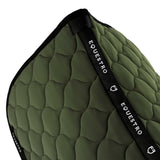 Equestro Dressage Saddle Pad With Onion Quilting #colour_green
