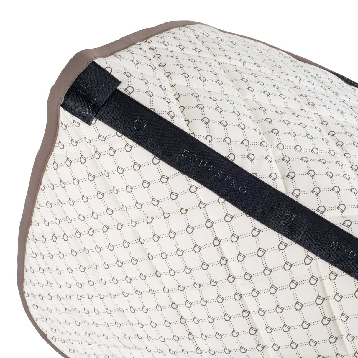 Dressage saddle pad with monogram print