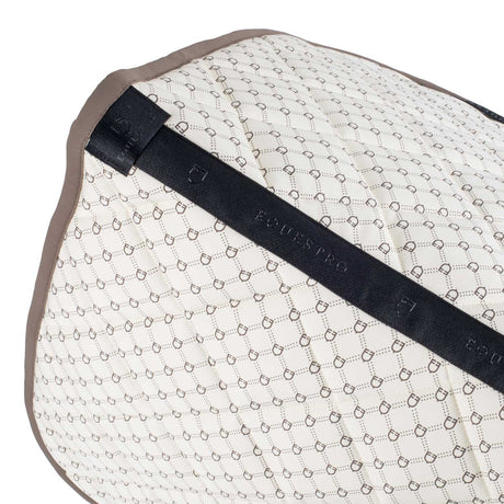 Dressage saddle pad with monogram print