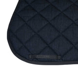 Jumping saddle pad in denim-effect technical fabric