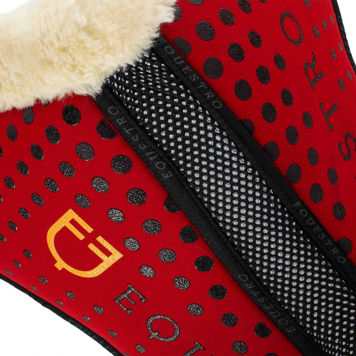 Ecowool memory foam pad with silicone grip and logo