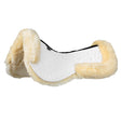Equestro Technical Fabric Pad With Sheepskin #colour_white