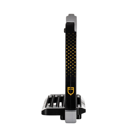 Equestro Junior Stirrups Side Opening And Wide Tread #colour_grey