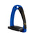 Equestro Junior Stirrups Side Opening And Wide Tread #colour_royal-blue