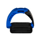 Equestro Junior Stirrups Side Opening And Wide Tread #colour_royal-blue