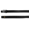 Equestro Leather Stirrup Leathers With Numbered Holes #colour_black