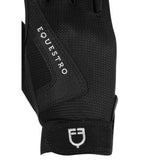 Equestro Kids' Gloves In Technical Fabric #colour_black