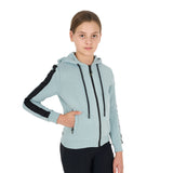 Equestro Girls' Full Zip Sweatshirt Inner Fleece #colour_grey