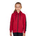 Equestro Girls' Full Zip Sweatshirt Inner Fleece #colour_burgundy