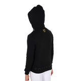 Equestro Girls' Full Zip Sweatshirt Inner Fleece #colour_black