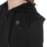 Equestro Girls' Cropped Hoodie #colour_black