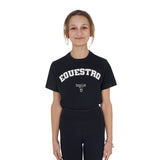 Equestro Girls' Horse Club Cotton T-Shirt #colour_black
