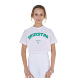 Equestro Girls' Horse Club Cotton T-Shirt #colour_white
