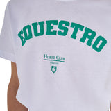 Equestro Girls' Horse Club Cotton T-Shirt #colour_white