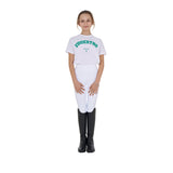 Equestro Girls' Horse Club Cotton T-Shirt #colour_white
