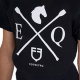 Equestro Girls' Eq Cotton T-Shirt #colour_black