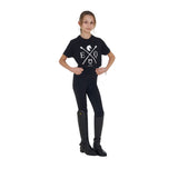 Equestro Girls' Eq Cotton T-Shirt #colour_black