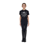 Equestro Girls' Eq Cotton T-Shirt #colour_black