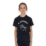Equestro Girls' Cannes Cotton T-Shirt With Rhinestones #colour_black