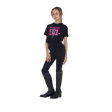 Equestro Girls' Wild Life Cotton T-Shirt With Print