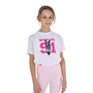 Equestro Girls' Wild Life Cotton T-Shirt With Print