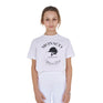 Equestro Girls' Monaco Cotton T-Shirt With Rhinestones #olour_white