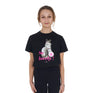 Equestro Girls' So Lovely Cotton T-Shirt #colour_black