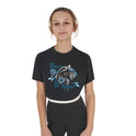 Girls' Flower Horse cotton T-shirt